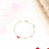 Moon Charms Golden Bracelet