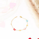 Moon Charms Golden Bracelet