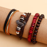 Superman Beaded Multilayer Leather Bracelet