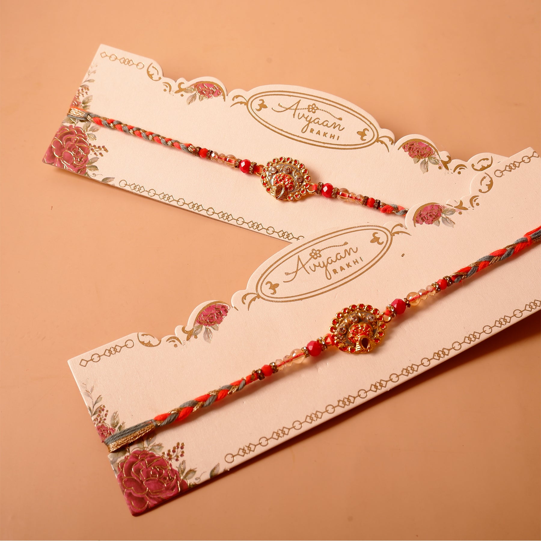 Rinestone Designer Rakhi Pack of 2