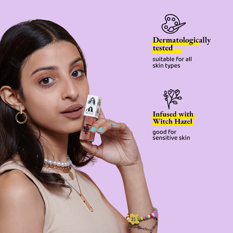 Elitty Brown Liquid Matte Lipstick | Transferproof, Smudgeproof & Lightweight | Espresso Kiss - 4 ML