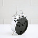 Blue and Silver Twin Bell Alarm Clock