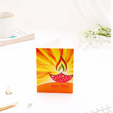 Diwali Celebration Seasons Greeting Card Pack Of 10