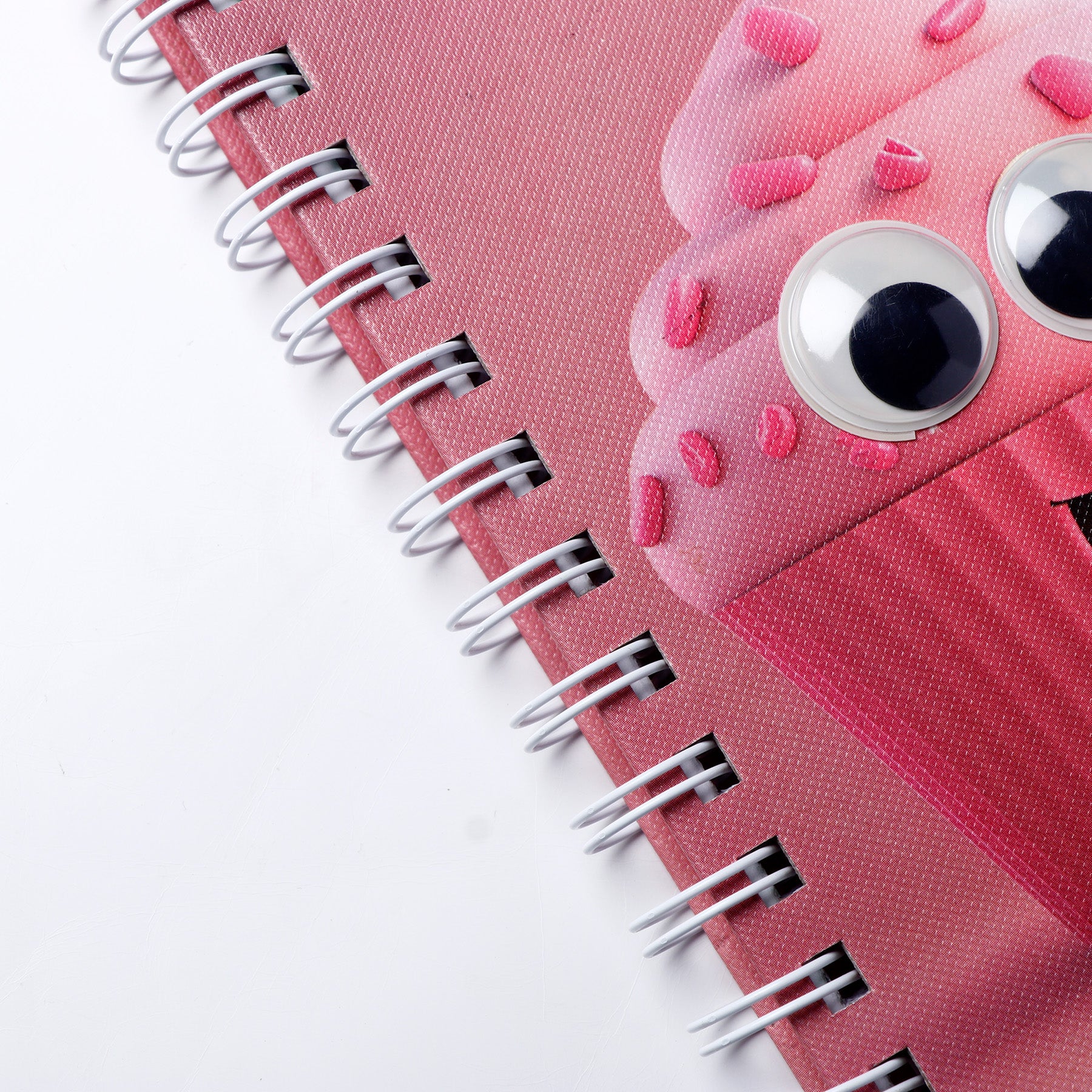 Cupcake Theme Googli Eyes Spiral Notebook