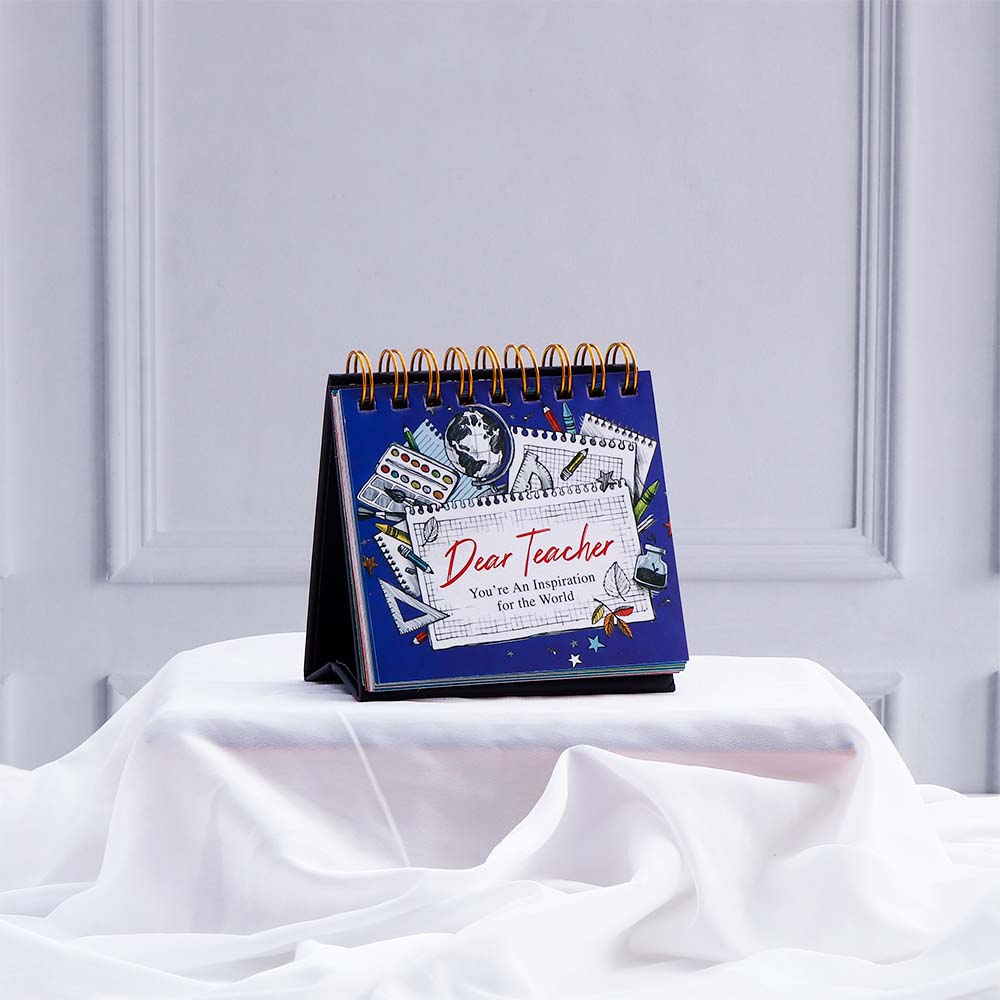 Dear Teacher - 365 Days Quotation Spiral Book