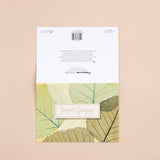 Pack Of 10 Green Leaves Seasons Greeting Card