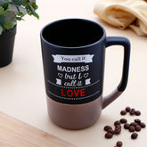 Mad Love Quoted Cork Base Beer Mug