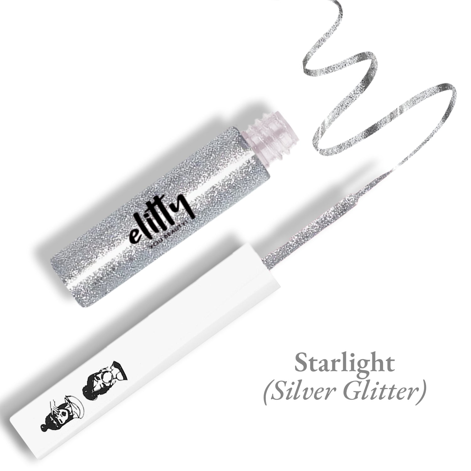 Elitty Silver Glitter Eyeliner -Starlight ( 4ml)
