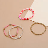 Golden Blush Multi Layer Bracelet Set
