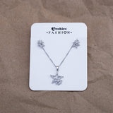 Celestial Bloom Pendant with Earring Set