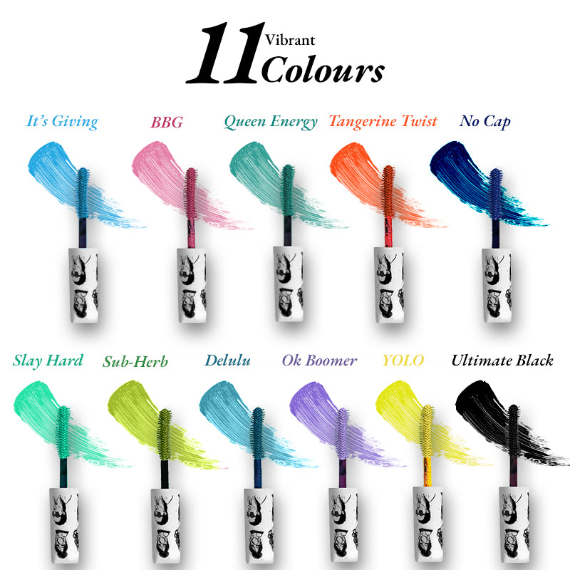 Elitty Green Pop Colored Lush Lashes Mascara - Sub-Herb - 5 gm