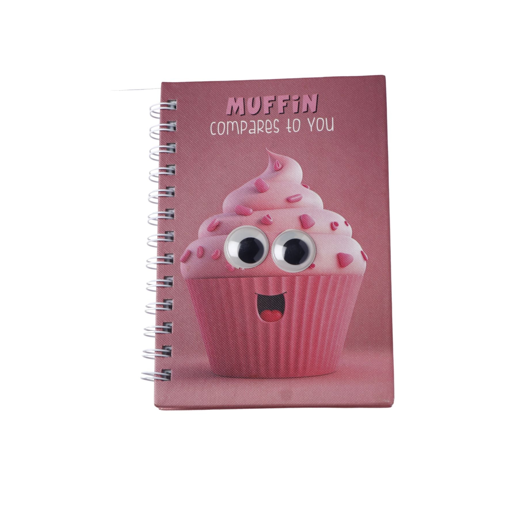 Cupcake Theme Googli Eyes Spiral Notebook