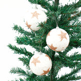 Glittery Christmas White Balls
