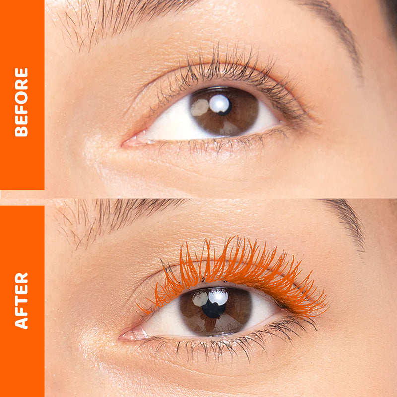 Elitty Orange Pop Colored Lush Lashes Mascara - Tangerine Twist - 5 gm