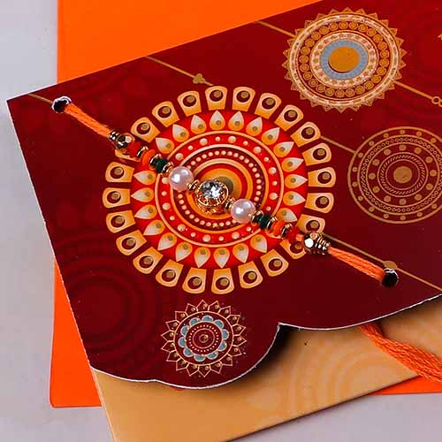 Dear Brother Rakhi mailer with Roli chawal and Envelope