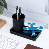 Aircraft Biplane Penstand - Blue