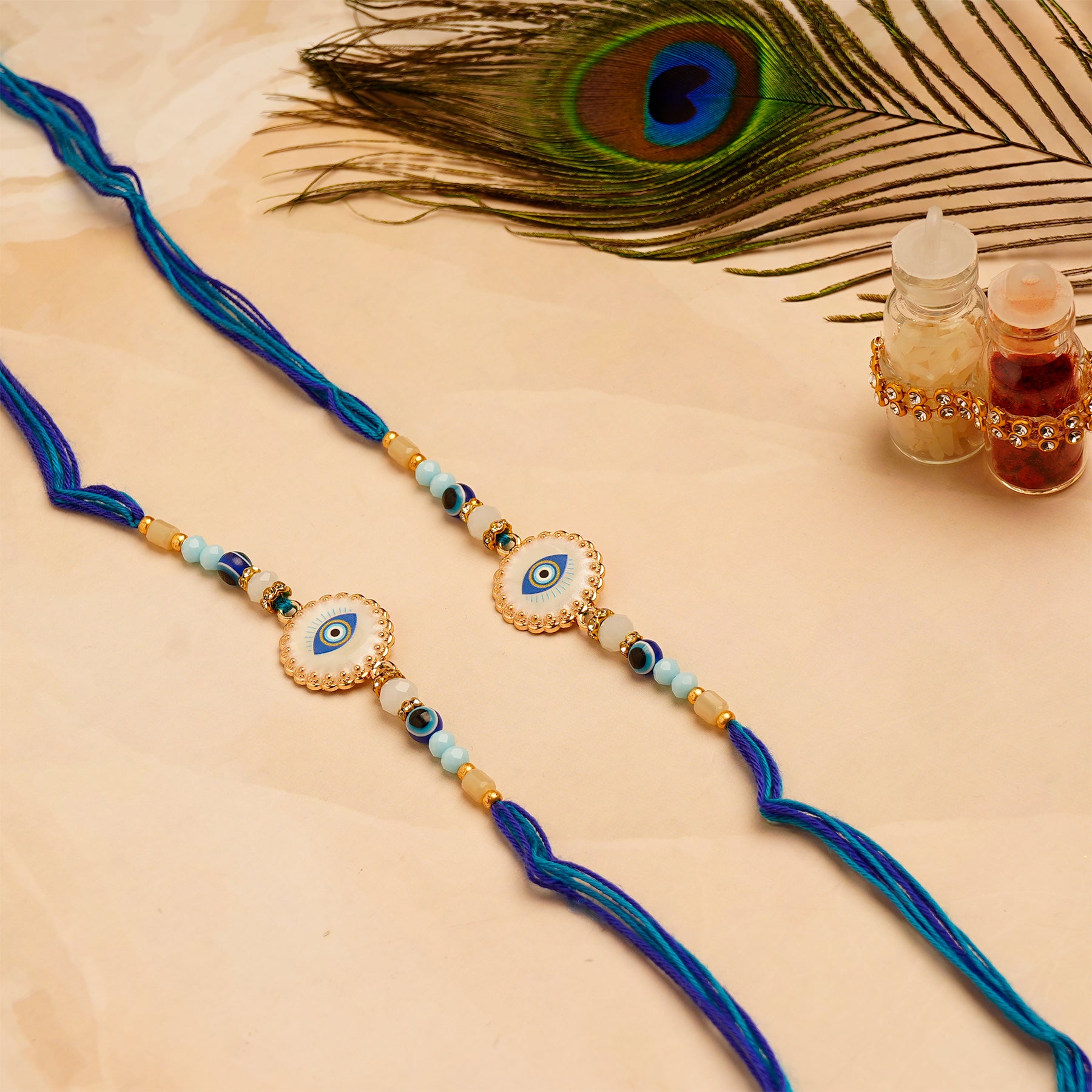 Protective Evil Eye Premium Rakhi Pack of 2
