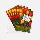 Pack of 6 Warm Wishes New Year Greeting Card with Envelope