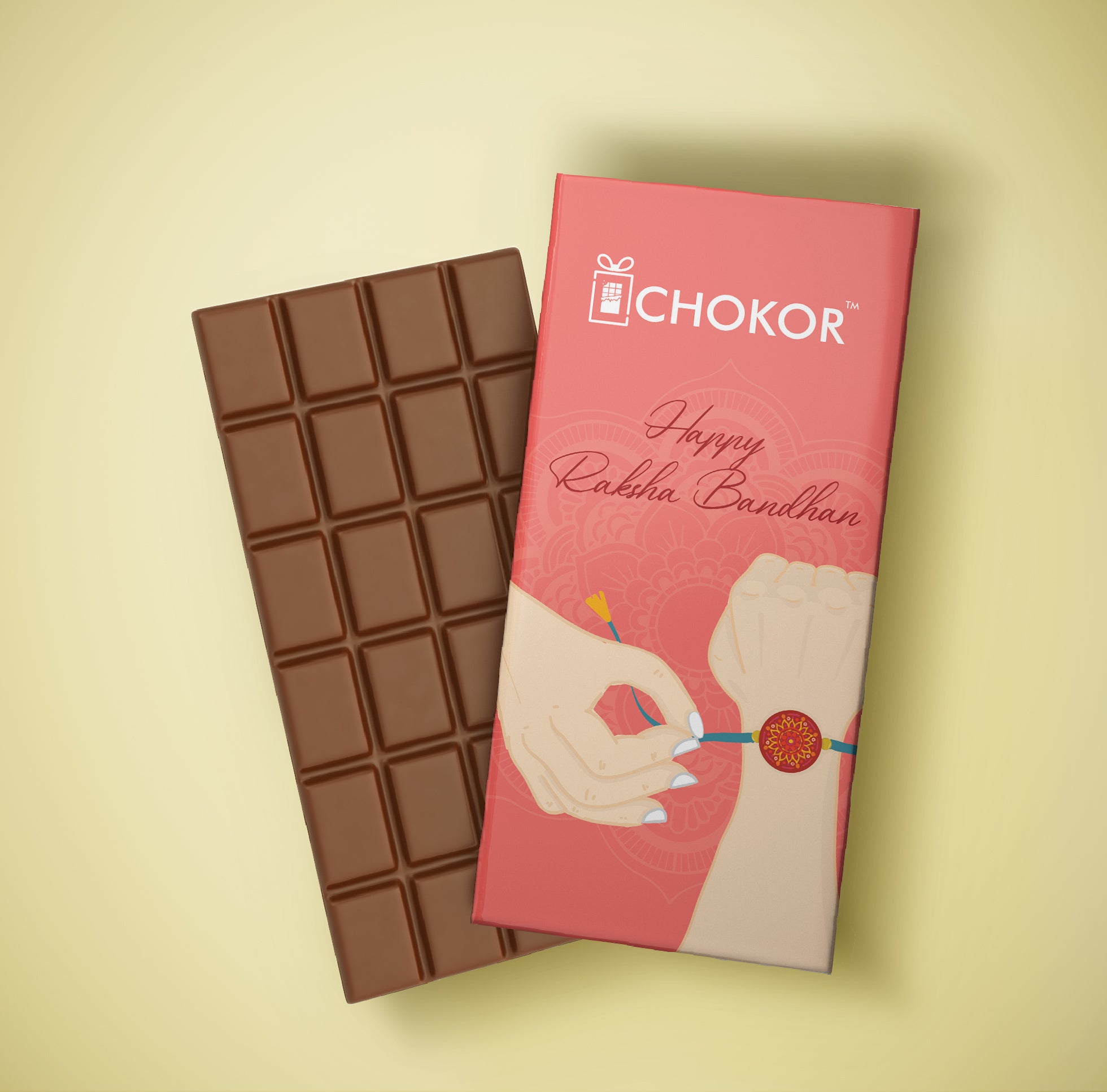 CHOKOR Happy Raksha Bandhan - Mint Flavoured Chocolate Bar