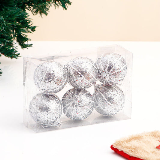 Silver Christmas Decor Balls