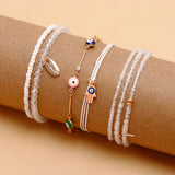 White Fairy Multi Layer Bracelet Set