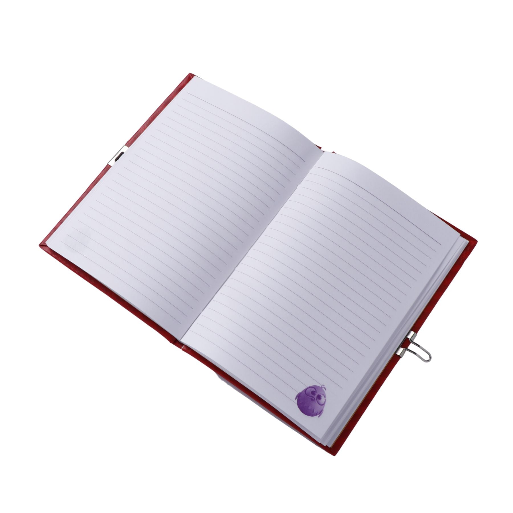 Birdie Theme Googli Eyes Lock Notebook