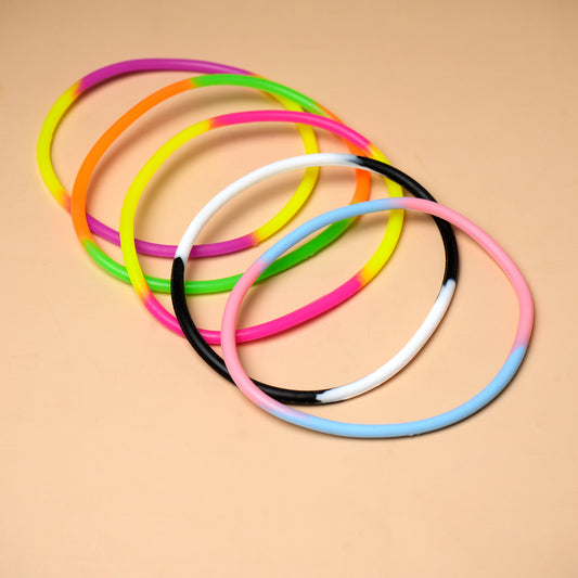 Pack of 5 Rainbow Golden Charm Bracelet