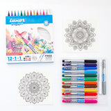 Luxor Doodles Brush Pens - 12 Shades