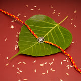 Sacred Ganesha Premium Silver Rakhi