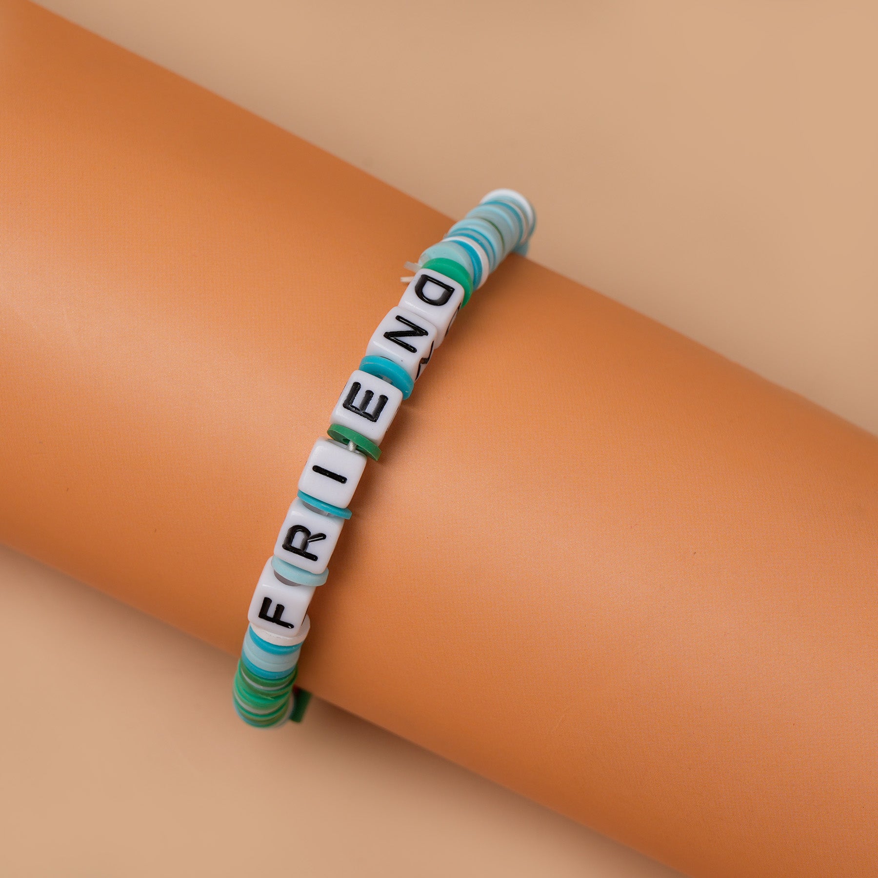 Sea Blue Loop Fruit Bead Friendship Bracelet