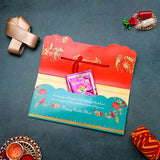 Aesthetic Rakhi mailer with Roli chawal and Envelope