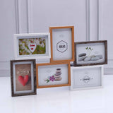 Elegant Wooden Multi-Space Photo Frame