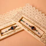 Peackock OM Premium Rakhi Rakhi Pack of 2