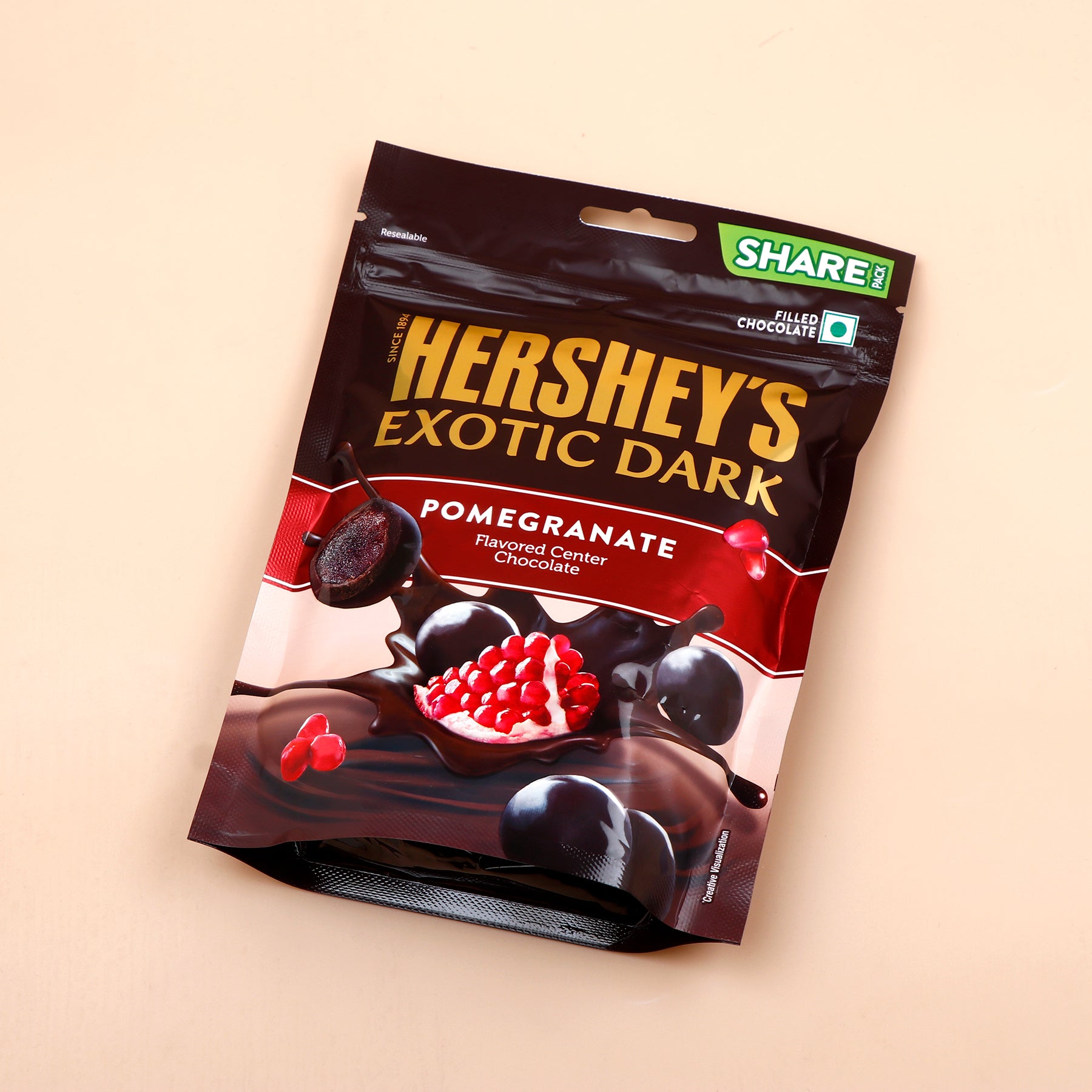 Hersheys Exotic Dark Pomergranate Chocolate 100 GM