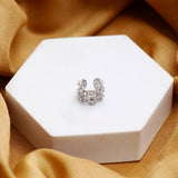 Rinestone Silver Earcuffs