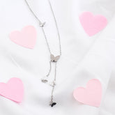 Butterfly Muse Silver Chain Pendant