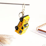 Yellow Safari Jeep Keychain