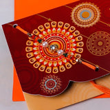 Lot's of Love Rakhi mailer with Roli chawal and Envelope Pack of 3