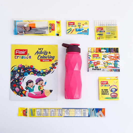 Flair Sip Zip Creative Kit with Pink Sipper