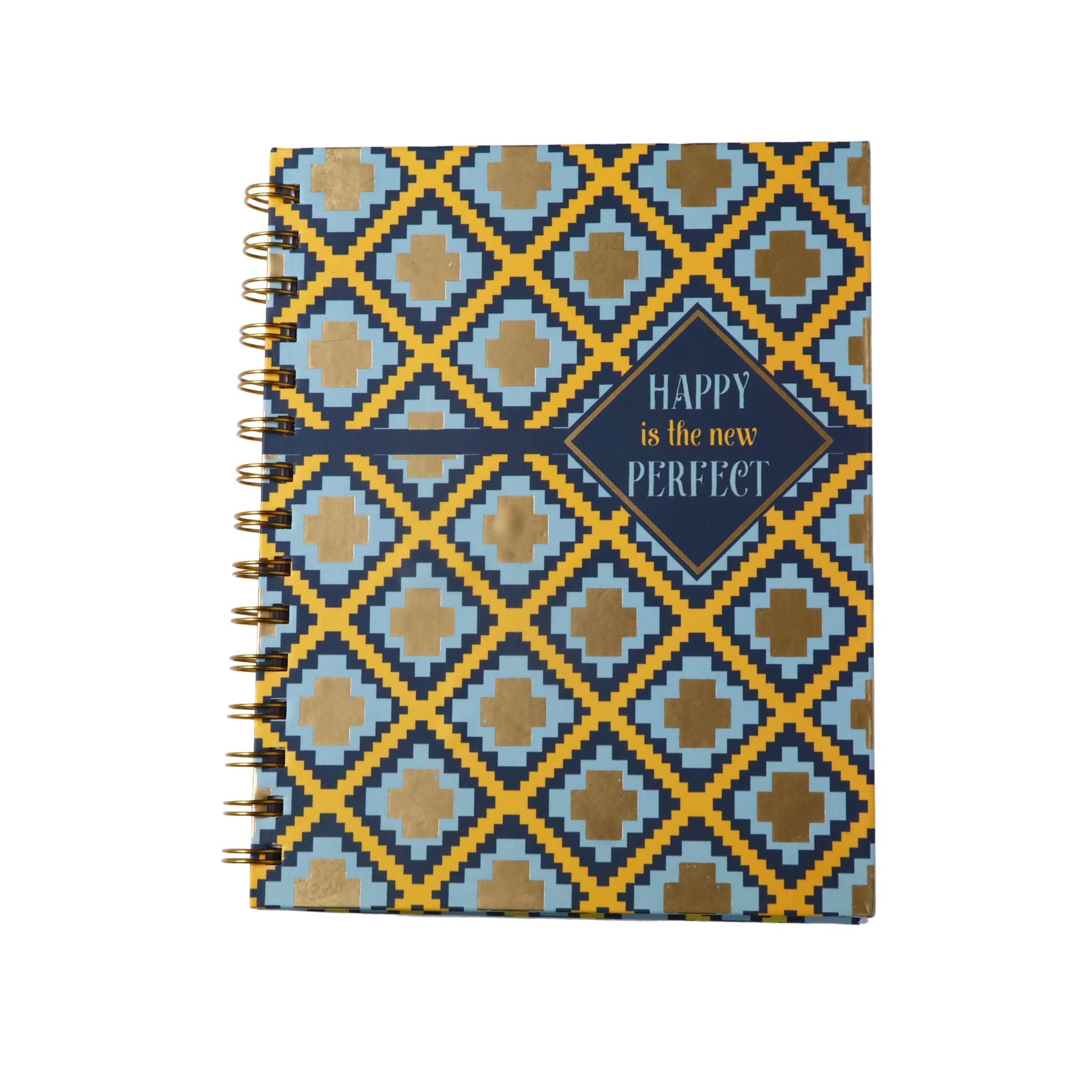 Happy is the New Perfect Quoted Spiral Notebook