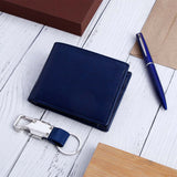 Royal Blue Wallet Pen Keychain Gift Set