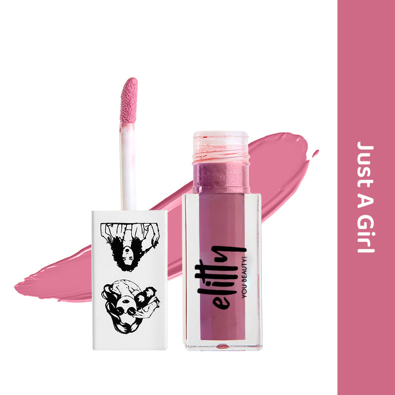 Elitty Mauve Liquid Matte Lipstick | Transferproof, Smudgeproof & Lightweight | Just A Girl - 4 ML