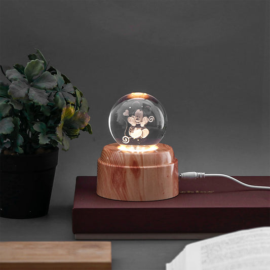 Funny Character Crystal Ball Lamp