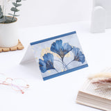 Blue Floral Seasons Greeting Card