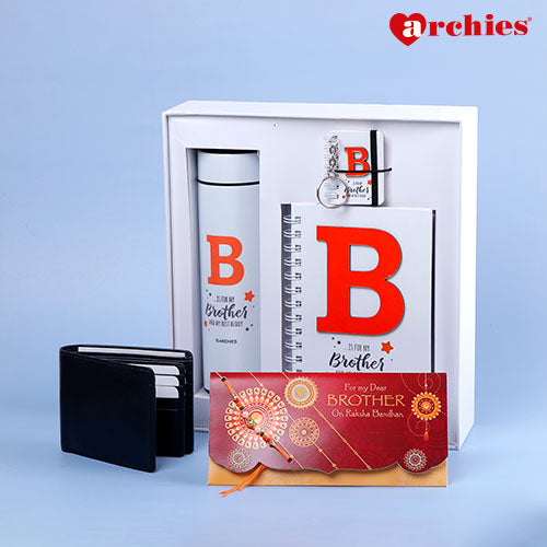 Heartfelt Brother Gift Set with Rakhi Mailer