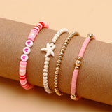 Golden Blush Multi Layer Bracelet Set