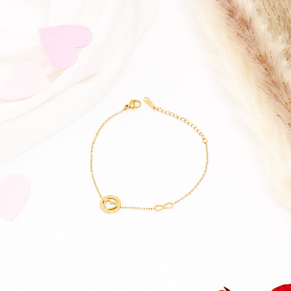 Statement Infinite Heart Bracelet