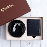 Regal Black Wallet And Belt Gift Set