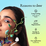 Elitty Pastel Pop Eyeliner Combo (Peach, Lilac Purple, Cyan Green), 4 ml each