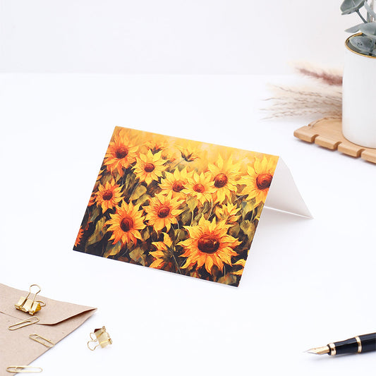 Sunflowers Seasons Greeting Card